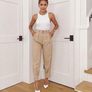 Bershka Slouchy Pants with Belt